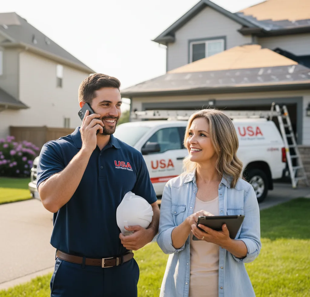 USA Roof Repair Experts customer support in Grady